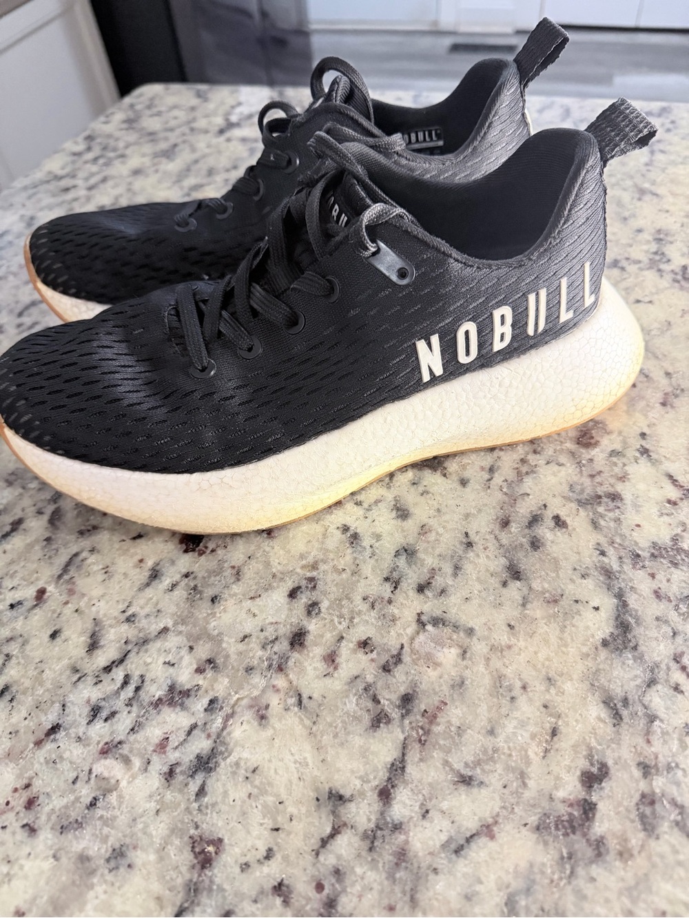 NOBULL Women's Black Trainers with Cream Sole